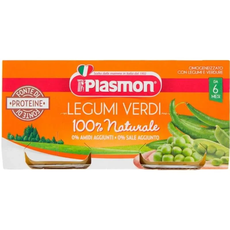 Plasmon omogenizat cu leguminoase verzi și legume 2x80 g — preț și oferte