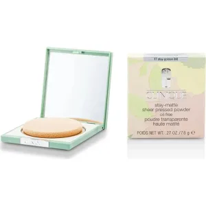 Clinique stay-matte sheer pudră presată fără ulei - pudră compactă nr. 17 stay golden