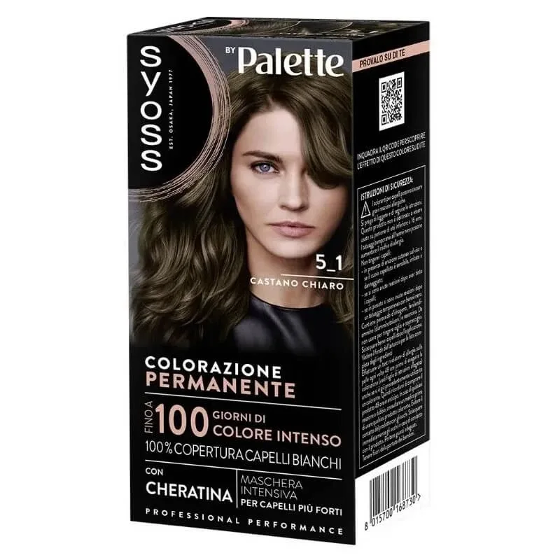 Syoss Palette - colorare permanentă 5-1 maro deschis — preț și oferte