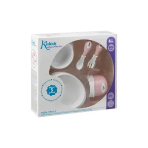Kiokids set de masă - 5 tacâmuri roz