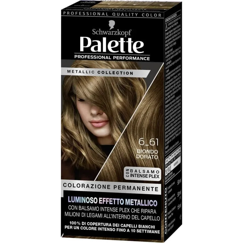 Paletă Metallic collection - colorare permanentă nr. 6_61 blond auriu Palette — preț și oferte