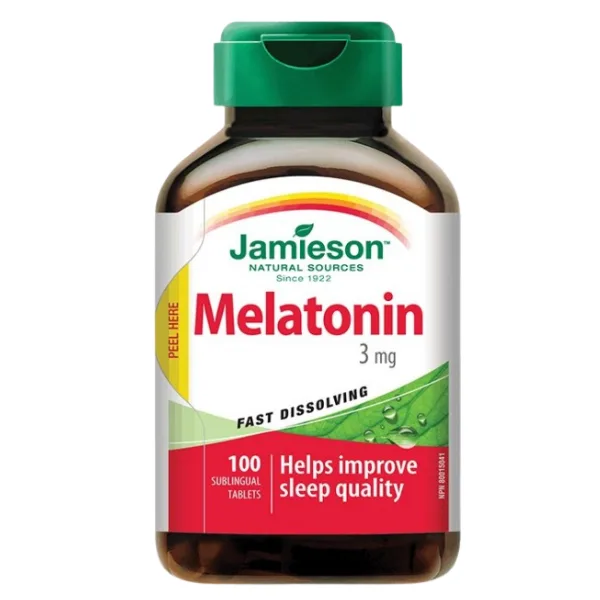 Melatonina 3 mg, Jamieson | 100 tablete JAMIESON LABORATOIRES — preț și oferte