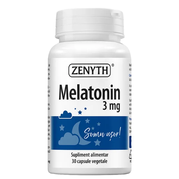 Melatonina 3 mg, Zenyth | 30 capsule — preț și oferte