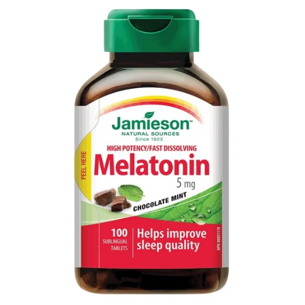 Melatonina 5 mg, Jamieson | 100 comprimate JAMIESON LABORATOIRES — preț și oferte