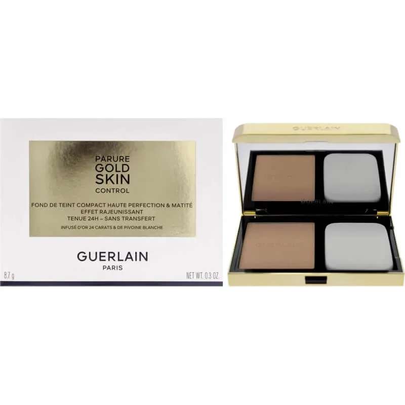 Guerlain parure gold skin control - fond de ten compact mat - n. 0n neutru — preț și oferte