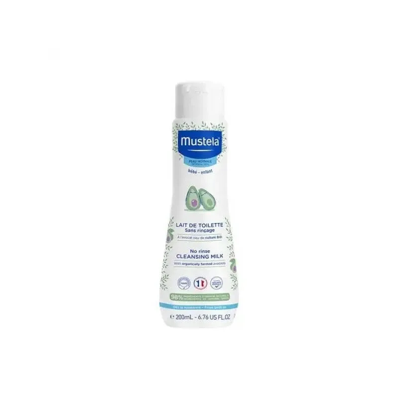 Mustela Toilet Milk - produs de curățare delicat pentru bebeluși cu piele sensibilă și uscată 200 ml — preț și oferte