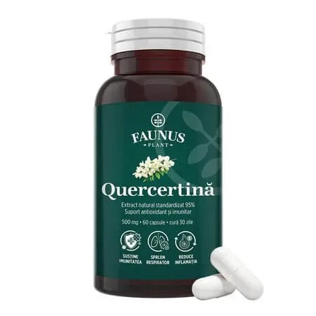 Quercetina, 60 capsule, Faunus — preț și oferte