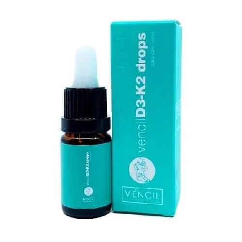 VENCIL D3-K2 Supliment alimentar D3 & K2 în picături pentru copii 10ml — preț și oferte