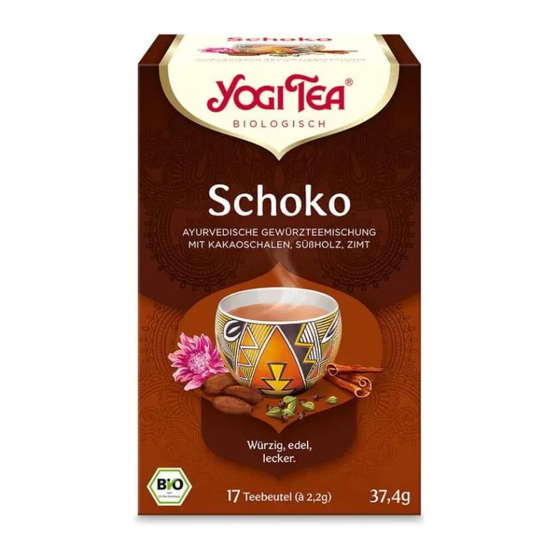 YOGI TEA, Ciocolată, ceai organic de plante și condimente 17X2,0 g — preț și oferte