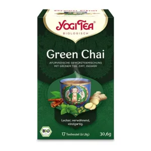 YOGI TEA, Green Chai, ceai organic din plante și condimente 17X1,8 g
