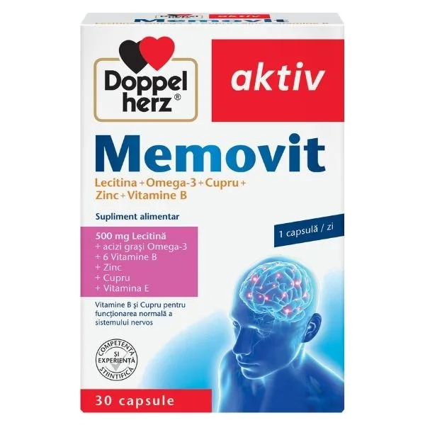 Memovit, Doppelherz Aktiv | 30 capsule — preț și oferte