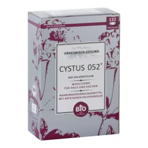 Cystus 052 Pastile organice pentru gât 132 St