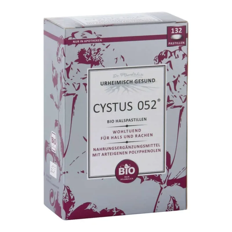 Cystus 052 Pastile organice pentru gât 132 St — preț și oferte