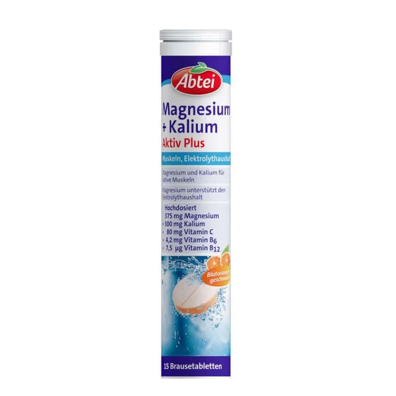 Abbey Magneziu + Potasiu Active Plus 15 St — preț și oferte
