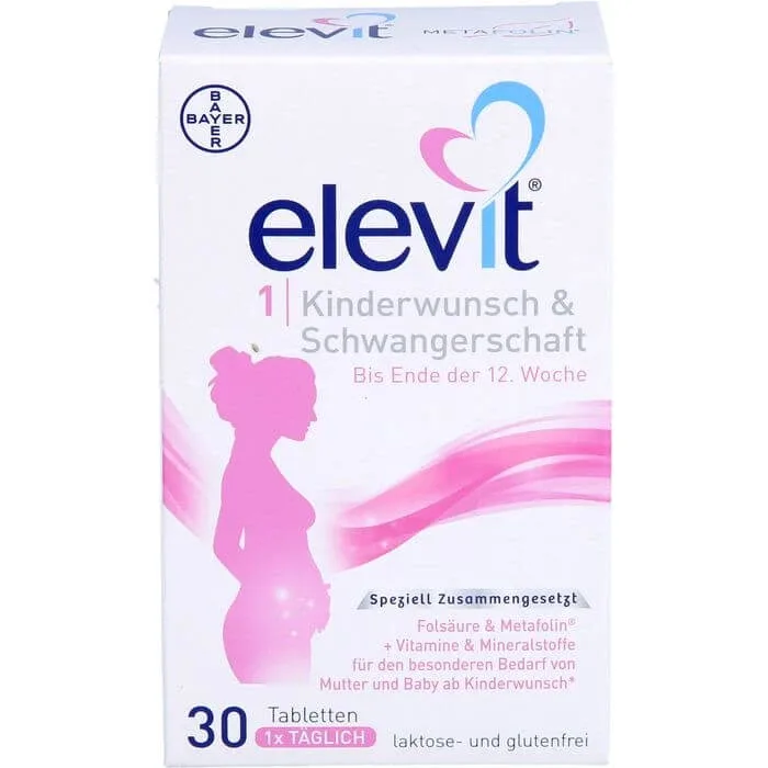 ELEVIT 1 Tablete de fertilitate și sarcină 30 de capsule — preț și oferte
