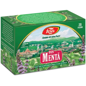 Menta, D125, ceai la plic, Fares | 20 plicuri