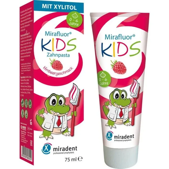MIRADENT Mirafluor Kids pastă de dinți 75 ml — preț și oferte