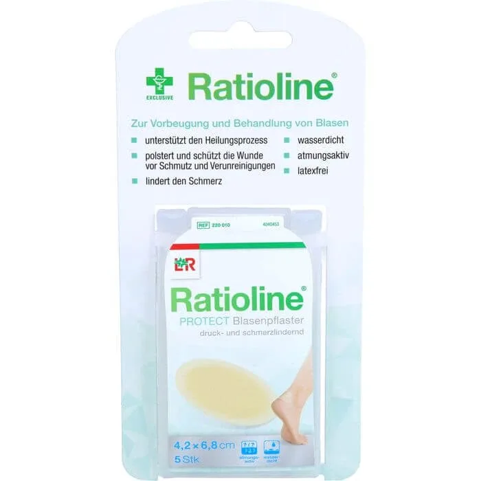 RATIOLINE protejează plasturele pentru bășici 4.2x6.8 cm 5 buc. — preț și oferte