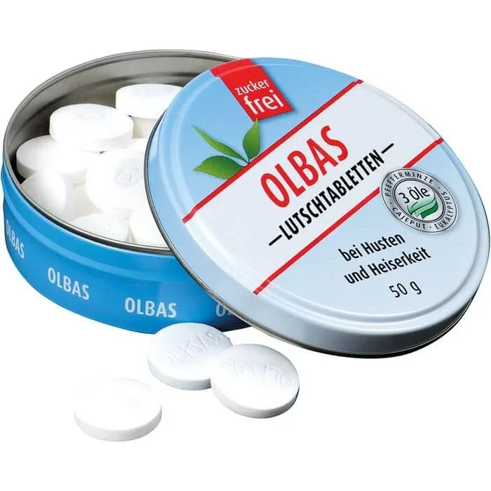 Pastiluțe OLBAS fără zahăr 50 g — preț și oferte