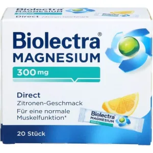 BIOLECTRA Magneziu 300 mg Direct Lemon Sticks 20 Sticks