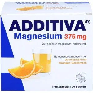 ADDITIVA Magneziu 375 mg pliculețe Orange 20 buc.