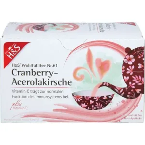 H&S Cranberry-acerola cherry cu vitamina C 56 g tabletă colorată