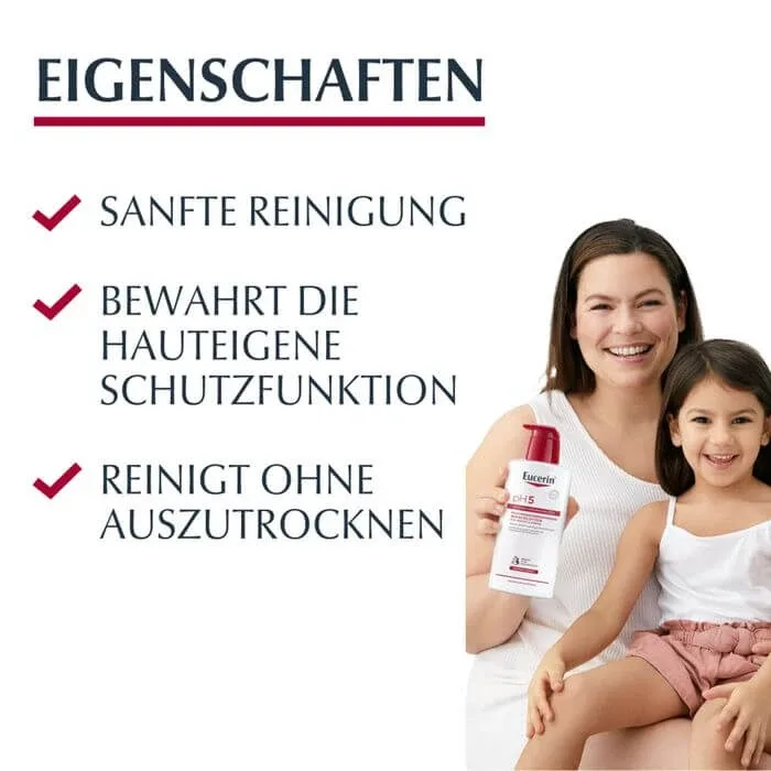 EUCERIN pH5 Loțiune de spălare pentru piele sensibilă cu pompă 400 ml — preț și oferte
