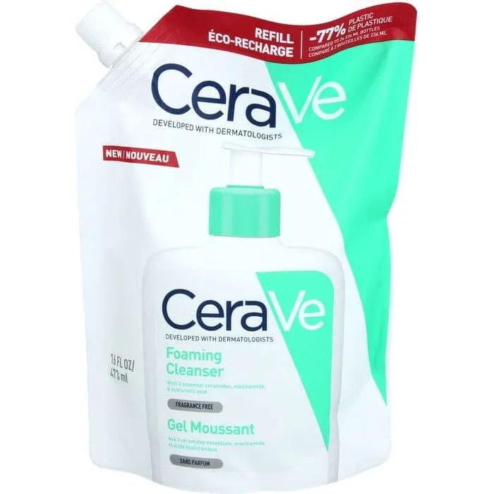 CERAVE gel spumant de curățare refill p. 473 ml — preț și oferte