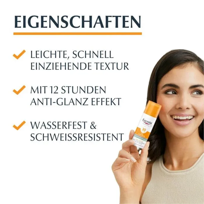 EUCERIN Sun Gel-Cremă Ulei Contr.Anti-Gl.Eff.SPF 30 50 ml — preț și oferte