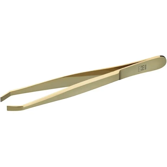 APOLINE Pensetă pentru sprâncene 9 cm placată cu aur 1 buc. — preț și oferte