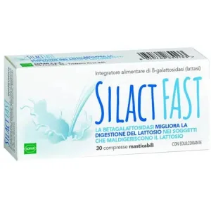 Silact Fast Lactase Supliment 30 Beta Galactosidase Tablete masticabile