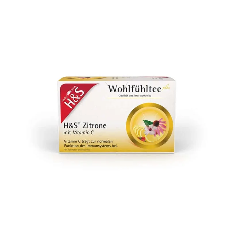 H&S Lămâie cu vitamina C pungi filtrante 20X2.5 g — preț și oferte
