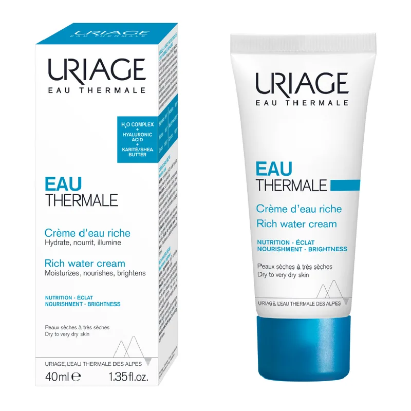 Crema hidratanta cu textura bogata Eau Thermale, 40 ml, Uriage — preț și oferte