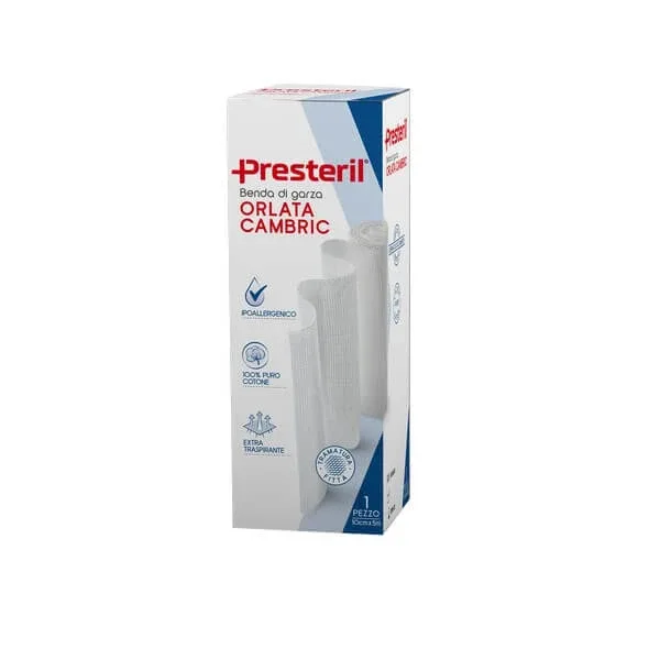 PRESTERIL Cambric 12/13 .F.U. bandaj de tifon tivit 10cm x5m — preț și oferte