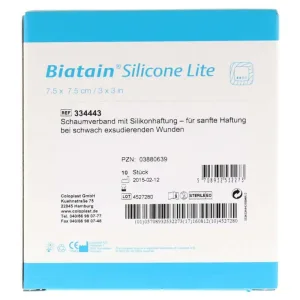 Biatain Silicon Lite pansament spumă 7,5x 10 buc.