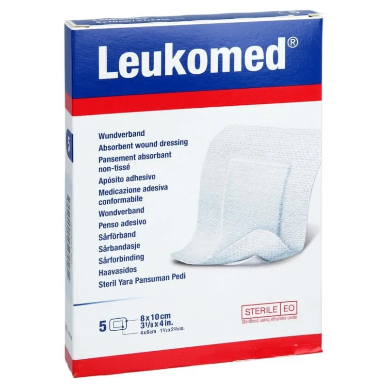 Plasturi sterili Leukomed 8x10 cm 5 buc — preț și oferte