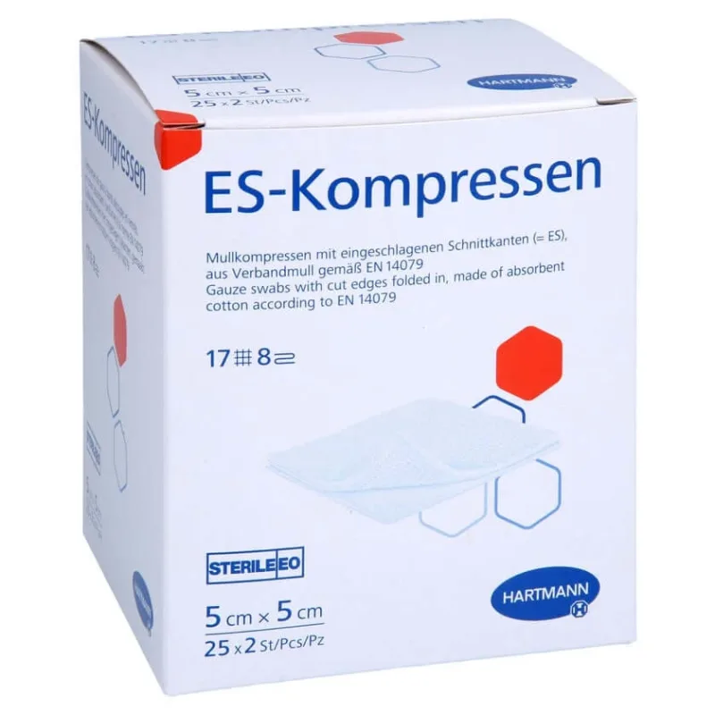 Es-comprese sterile 5x5 cm 8 fold 25X2 buc — preț și oferte