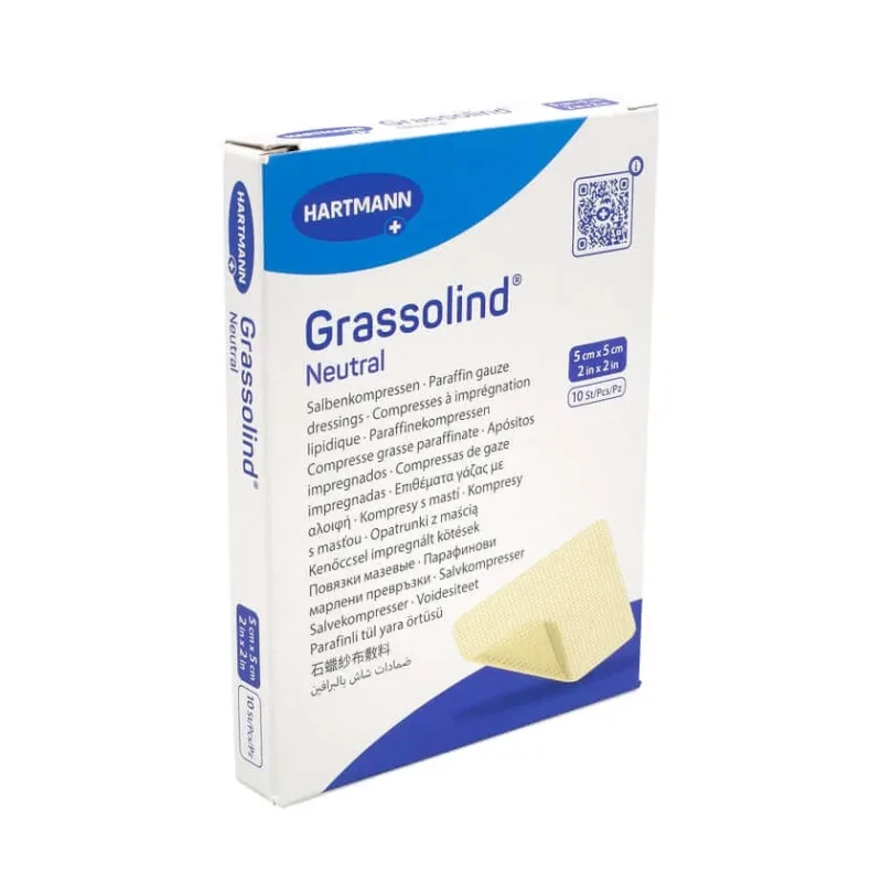 Comprese de unguent Grassolind 5x5 cm sterile 10 buc. — preț și oferte