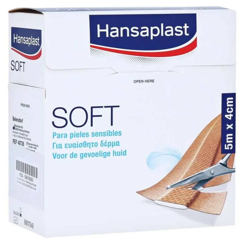 Hansaplast Plasturi moi 4 cmx5 m rolă 1 buc — preț și oferte