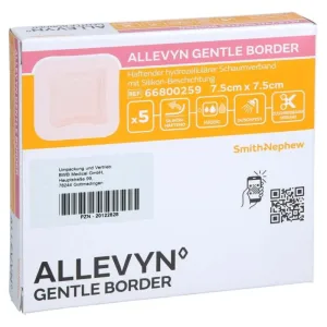 Allevyn Gentle Border 7.5x7.5 Cm pansament spumă 5 buc.