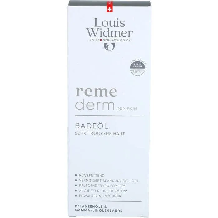 WIDMER Remederm ulei de baie pentru piele uscată l.P. 250 ml — preț și oferte