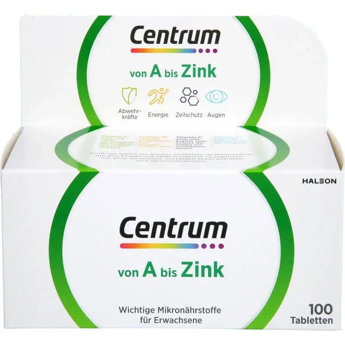 CENTRUM A-Zinc Tablete 100 Capsule — preț și oferte