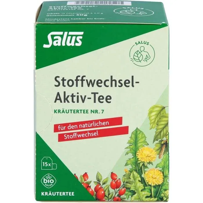 STOFFWECHSEL-AKTIV Ceai Ceai de plante nr.7 Organic Salus 15 St. Salus Haus — preț și oferte