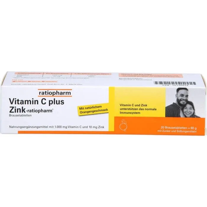 VITAMINA C PLUS Zink-ratiopharm Tablete efervescente 20 Capsule — preț și oferte