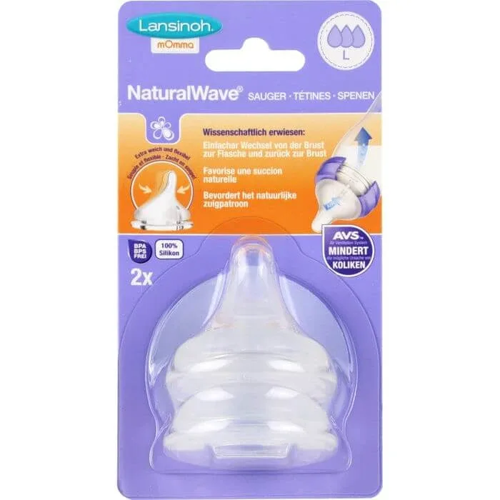 LANSINOH NaturalWave tetină L 2 buc. — preț și oferte