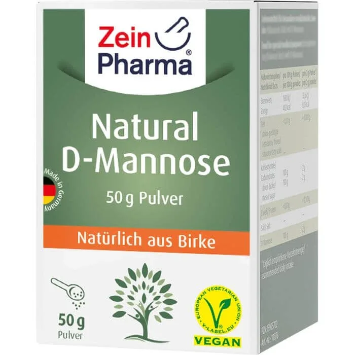 D-Manoză NATURALĂ din pulbere de mesteacăn ZeinPharma 50 g — preț și oferte