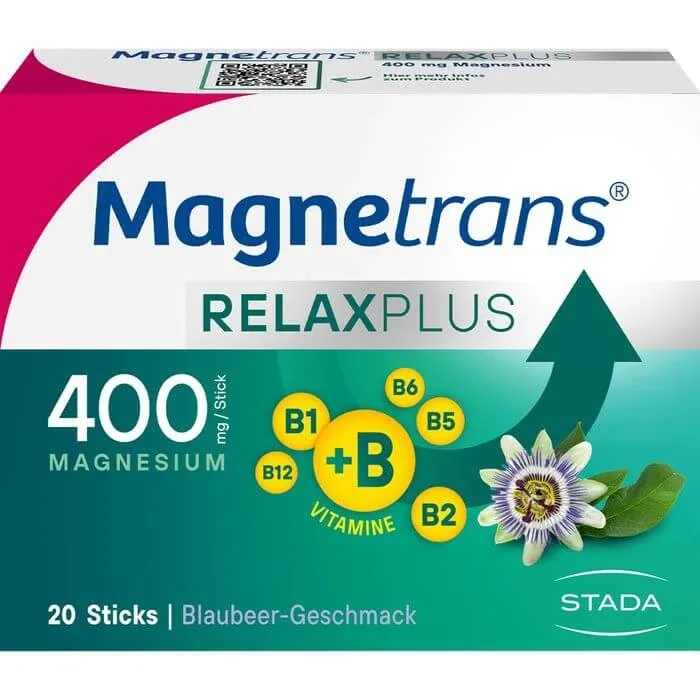 MAGNETRANS Relax+ 400 mg granule sticks afine 20 buc. — preț și oferte