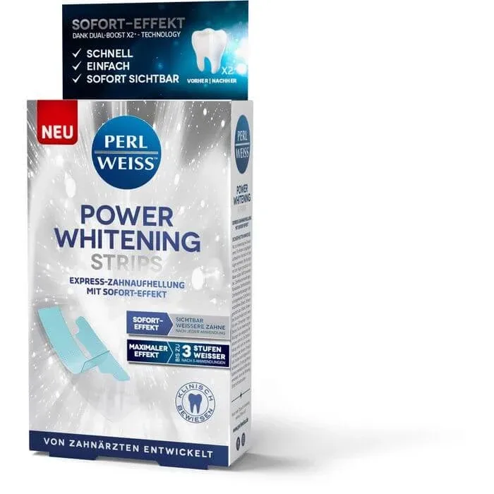 PERLWEISS Power whitening Strips 10 buc. — preț și oferte