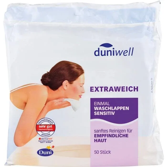 DUNIWELL flaneluri de unică folosință sensibile 50 buc. — preț și oferte