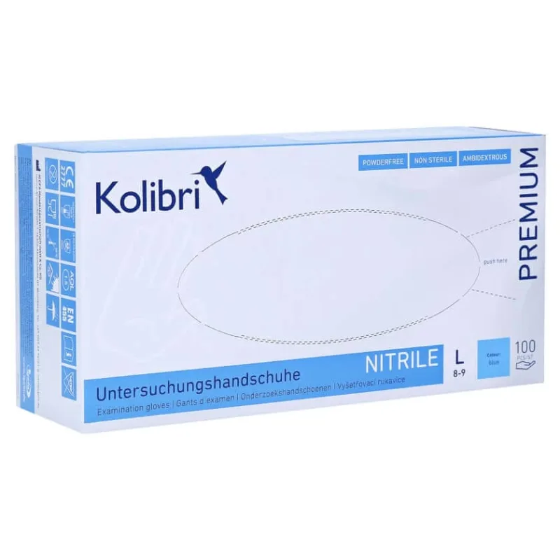 Kolibri Premium U.hands.nitril unst.pf L 100 buc — preț și oferte